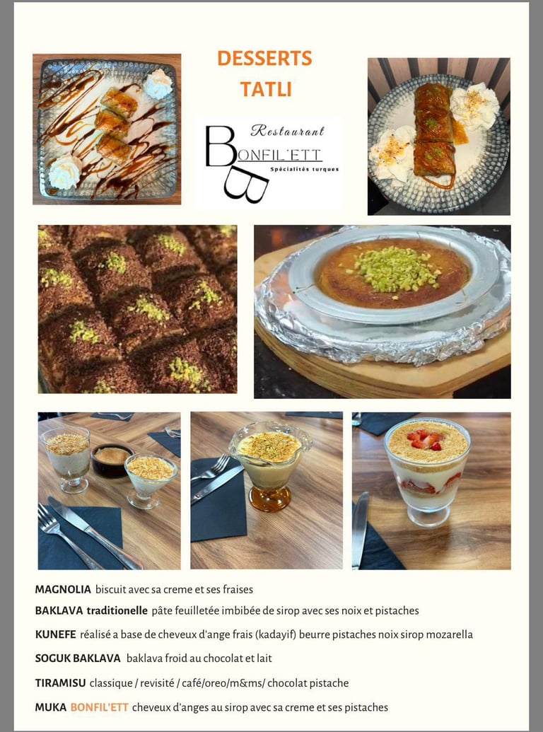 Image de la carte de Bonfil'ett avec les plats fait maison