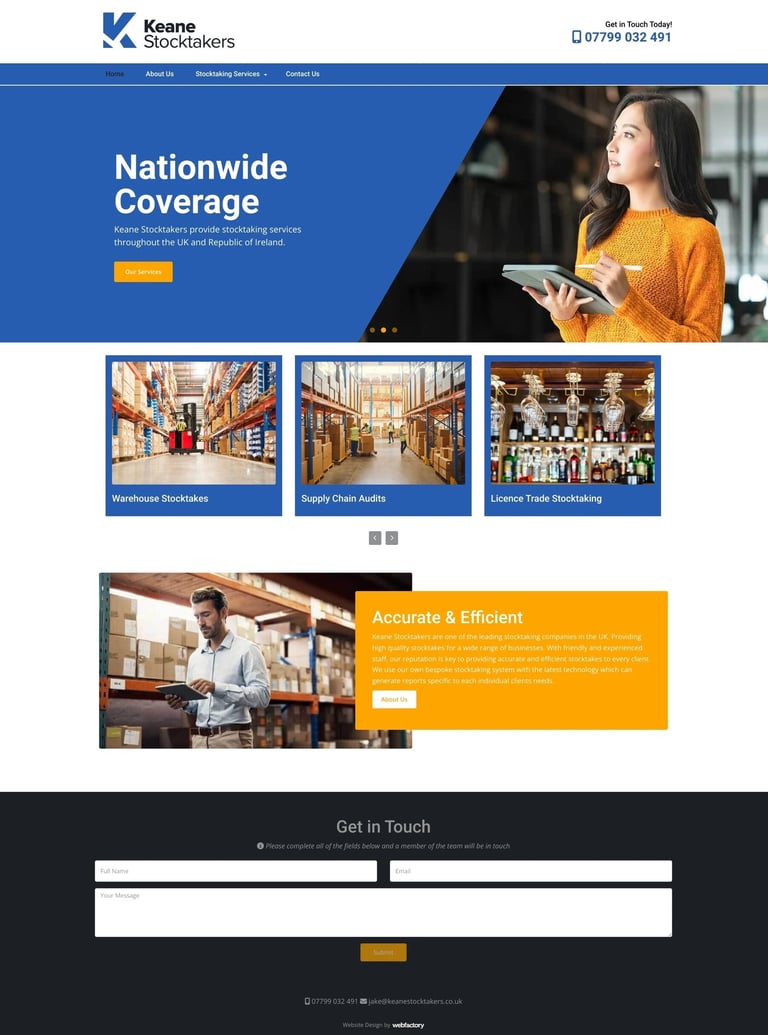 Website design example