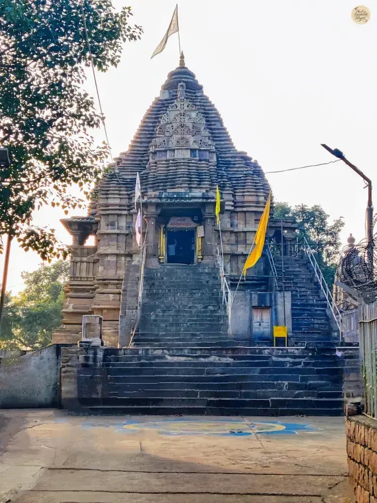 Matangeshwar Mahadev Temple Khajuraho, the only active temple in the complex.
