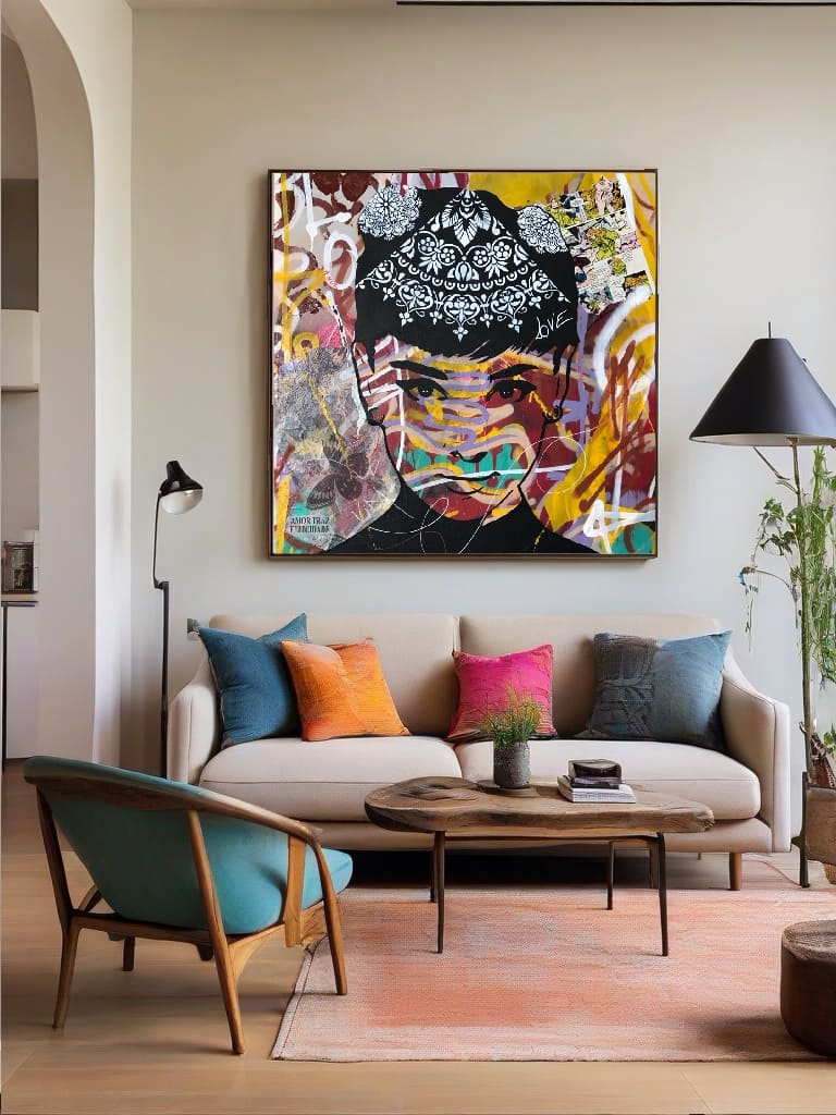 Personalize seu escritório em casa com arte pop única.