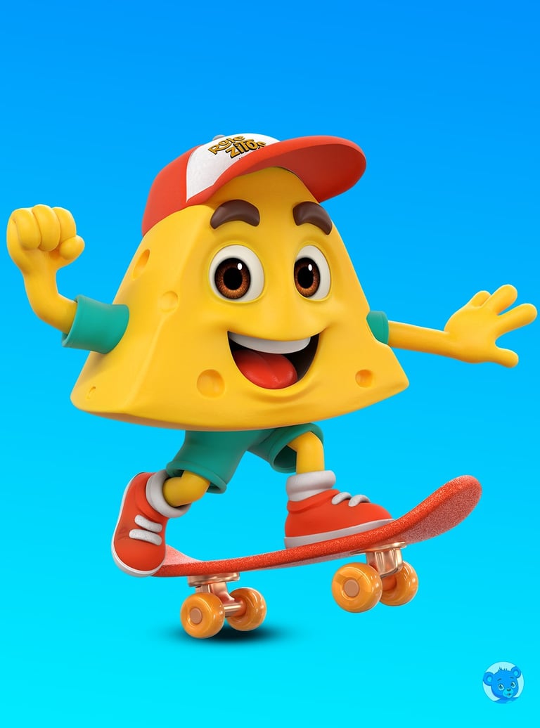 mascote 3D e personagem 3D