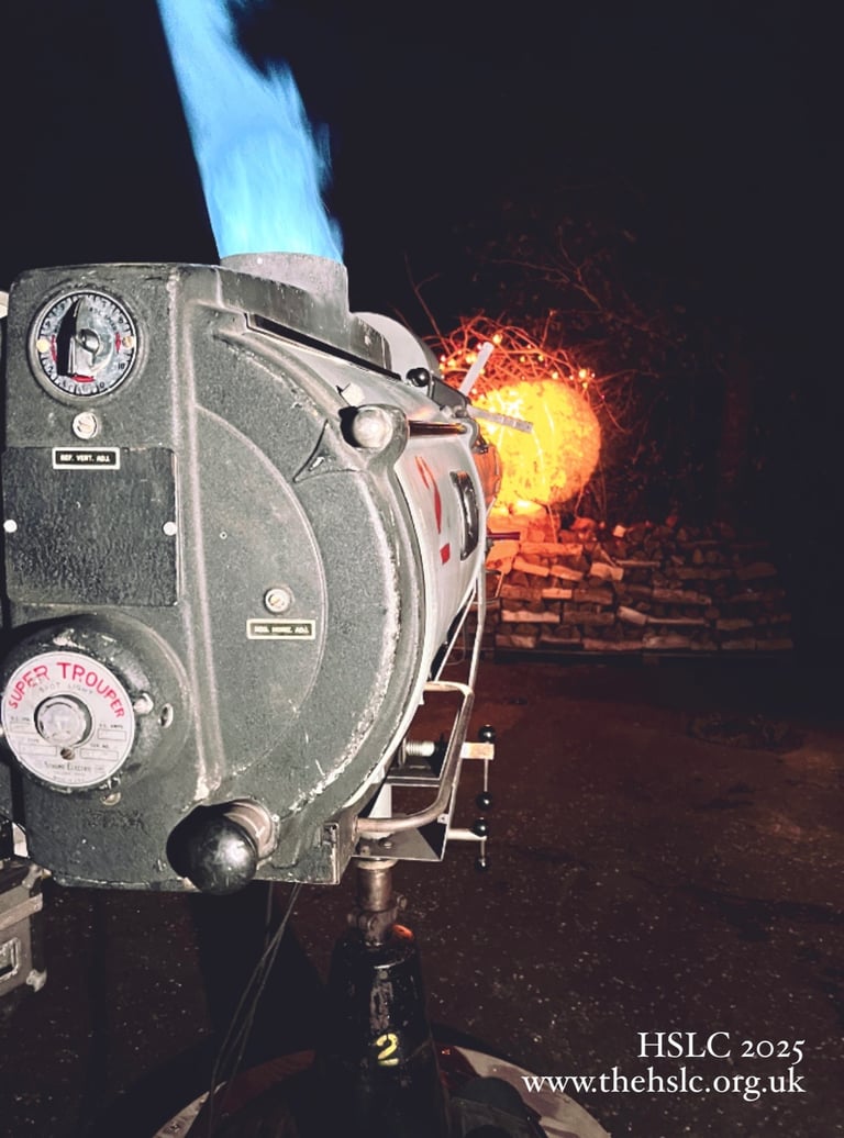 Figure 3 - View from behind the followspot looking towards the beam. HSLC collection.
