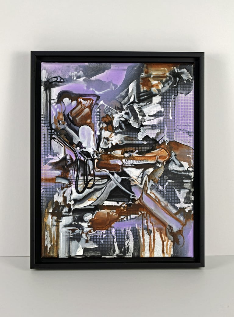 small abstract original painting by Eric Stiles