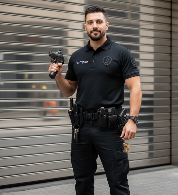 Experto en cerrajería realizando apertura sin daños en Villajoyosa