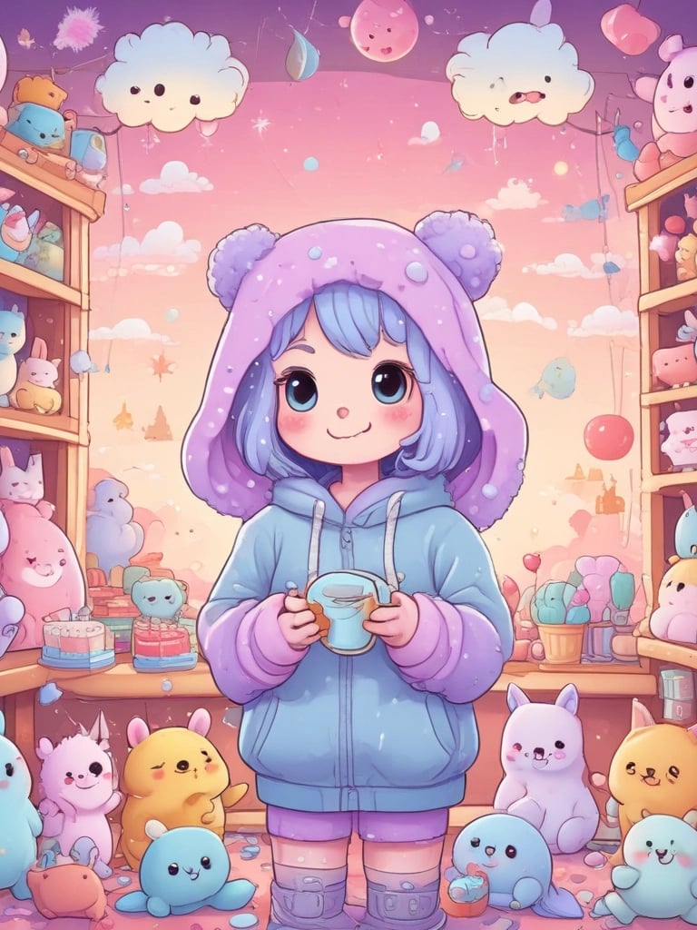 A young child is engaging with a pastel-colored activity board featuring removable pieces with animal illustrations. The pieces are circular and designed to fit into specific slots. The child's clothing is soft purple, complementing the subtle tones of the board.