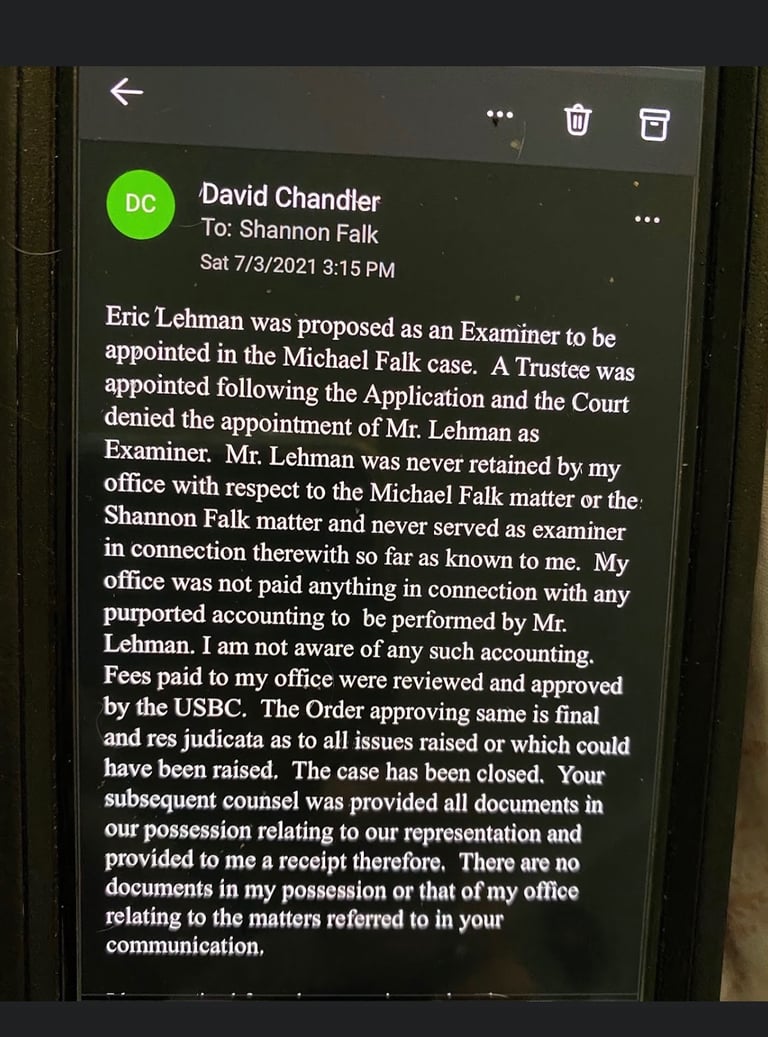 My subsequent counsel Merle Meyers