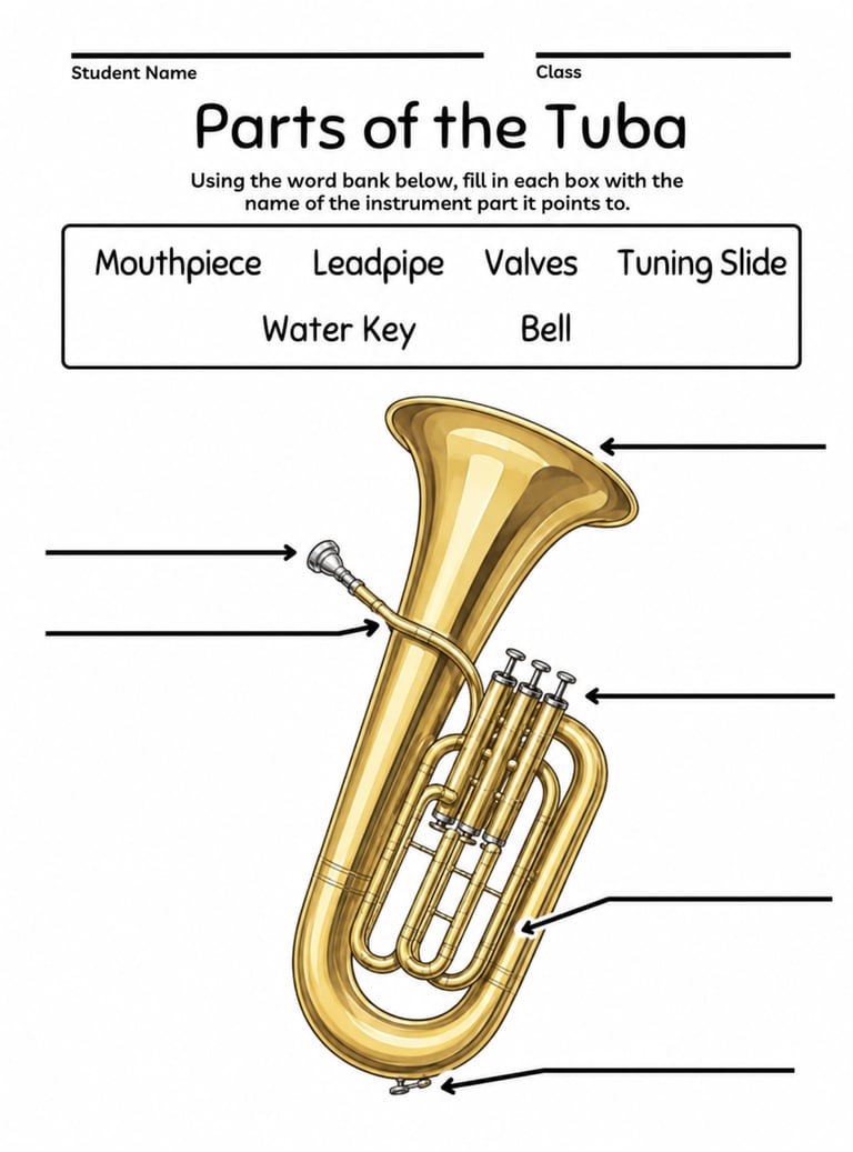 Parts of the Tuba