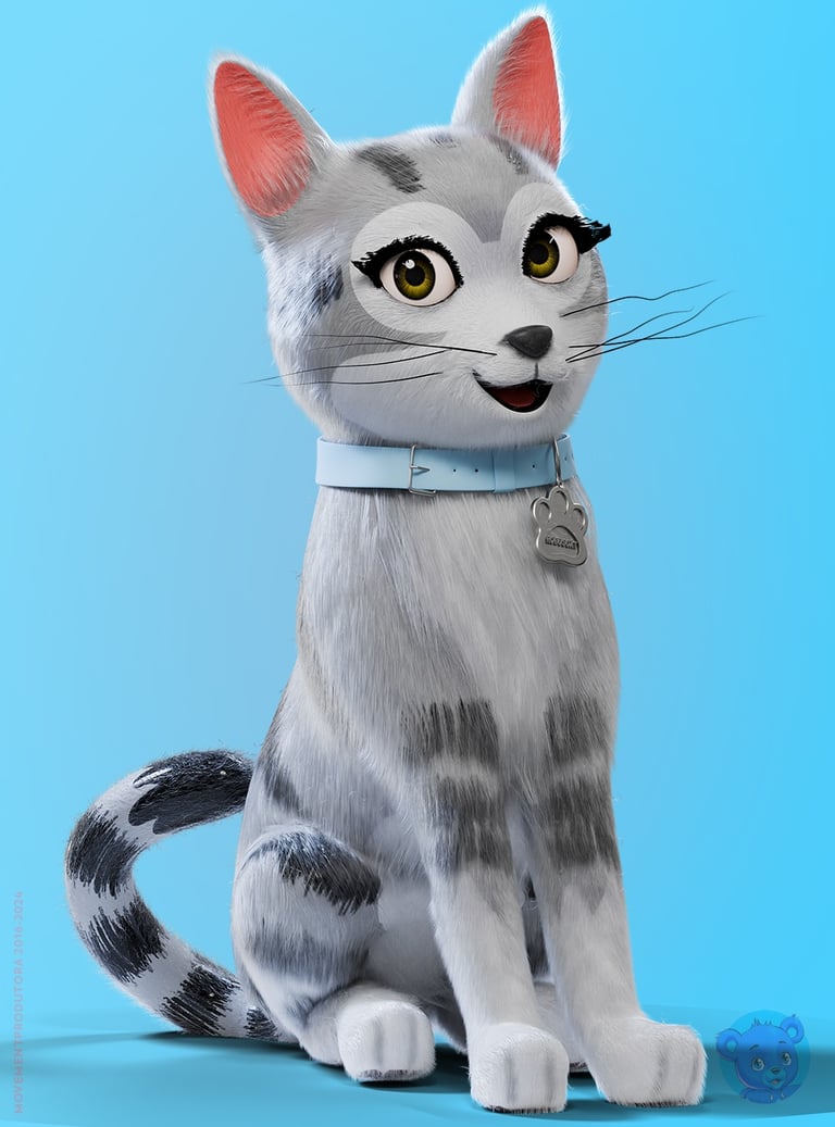 mascote 3D, personagem 3D