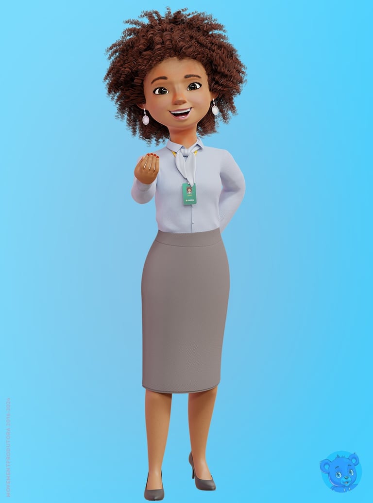 mascote 3D, personagem 3D