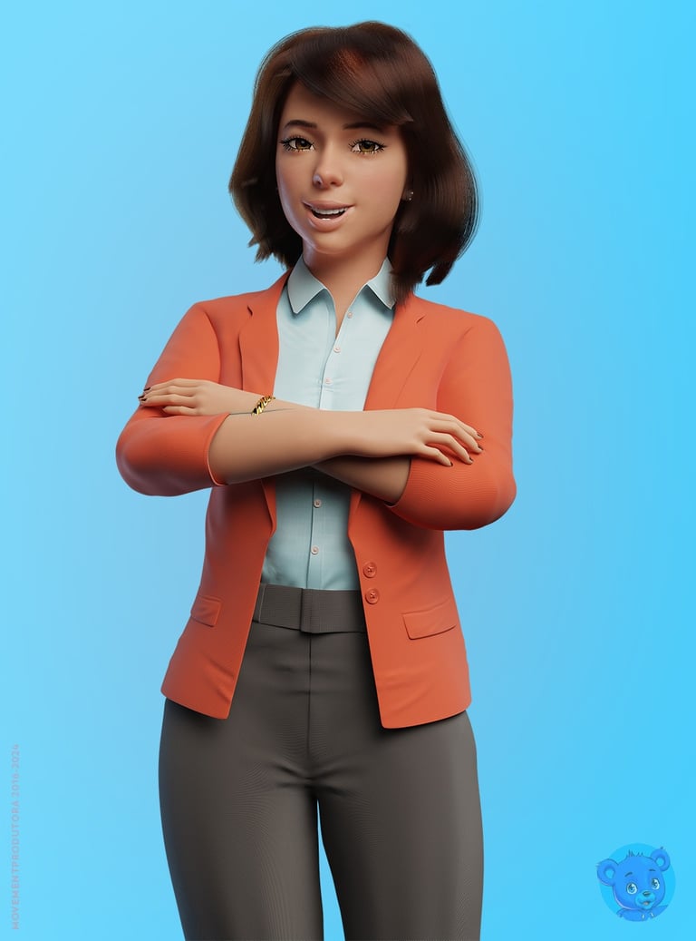 Mascote 3D, personagem 3D