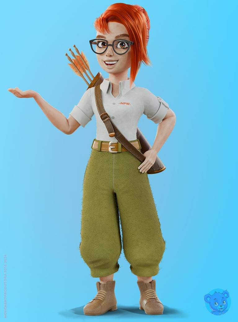 mascote 3D personagem 3D