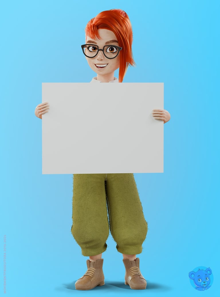 mascote 3D personagem 3D