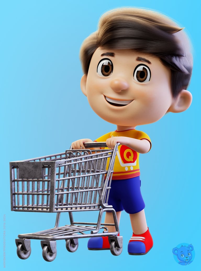 mascote 3D personagem 3D