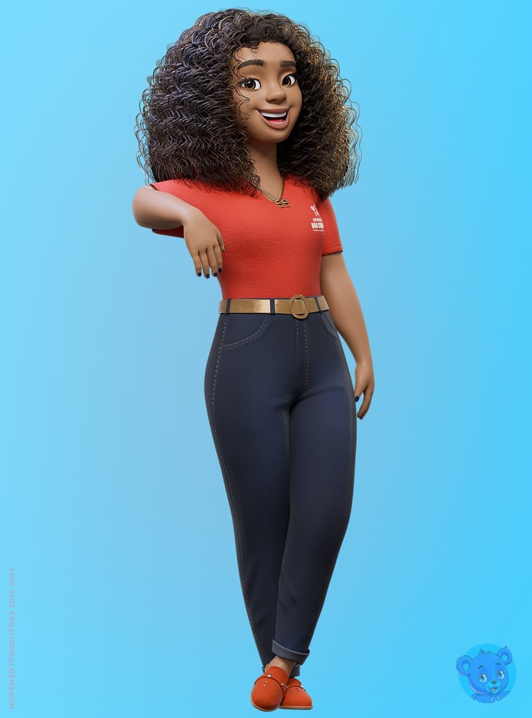mascote 3D personagem 3D