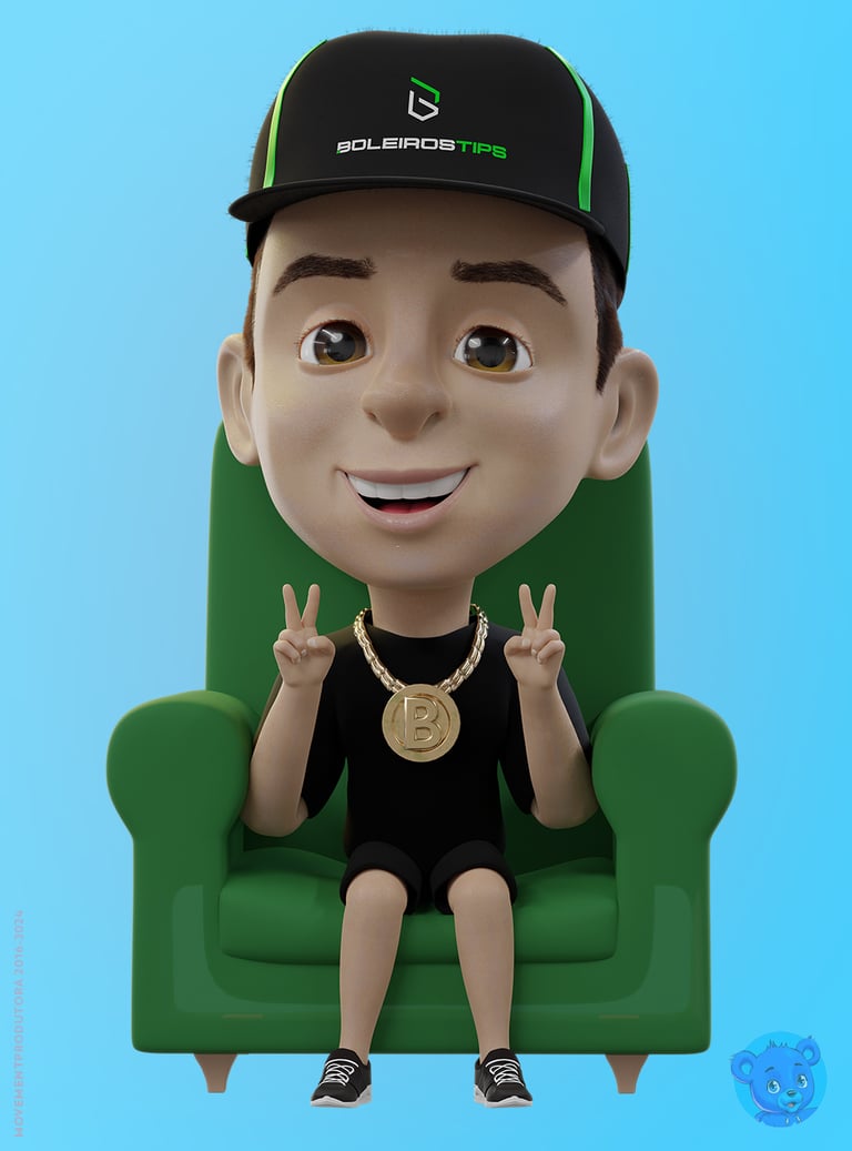 mascote 3D e personagem 3D