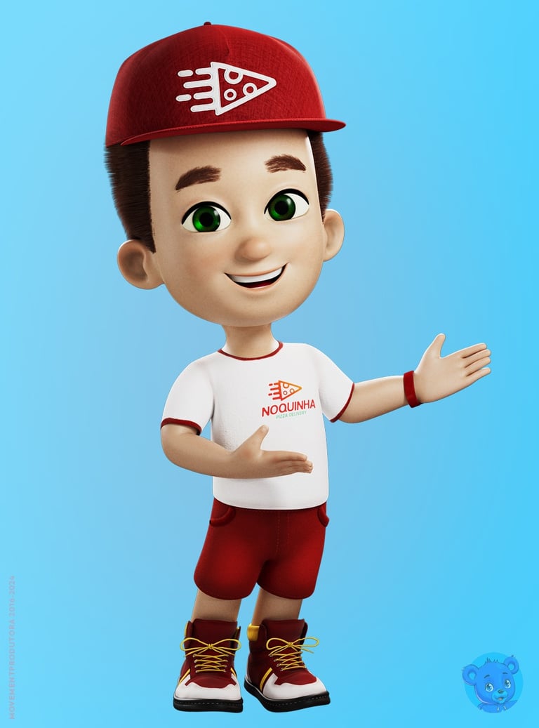 mascote 3d personagem 3d