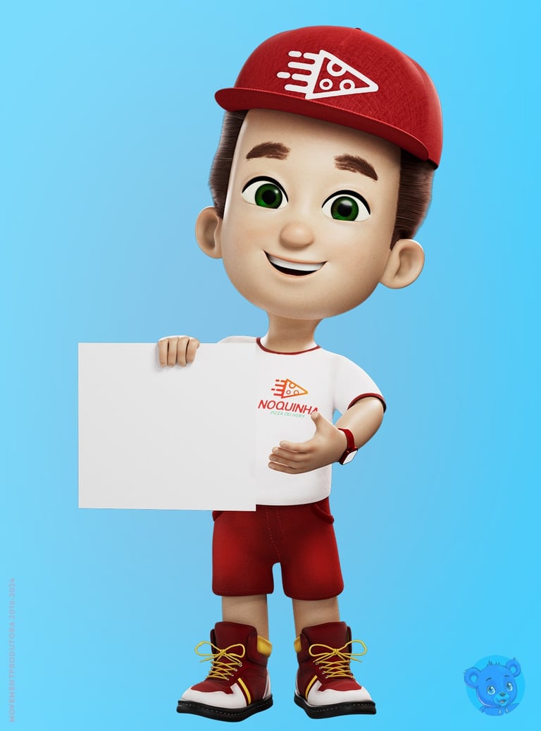 mascote 3d personagem 3d
