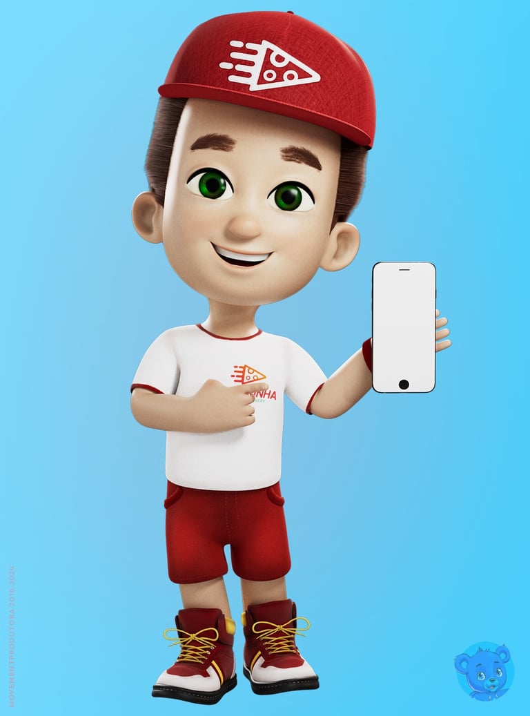 mascote 3d personagem 3d