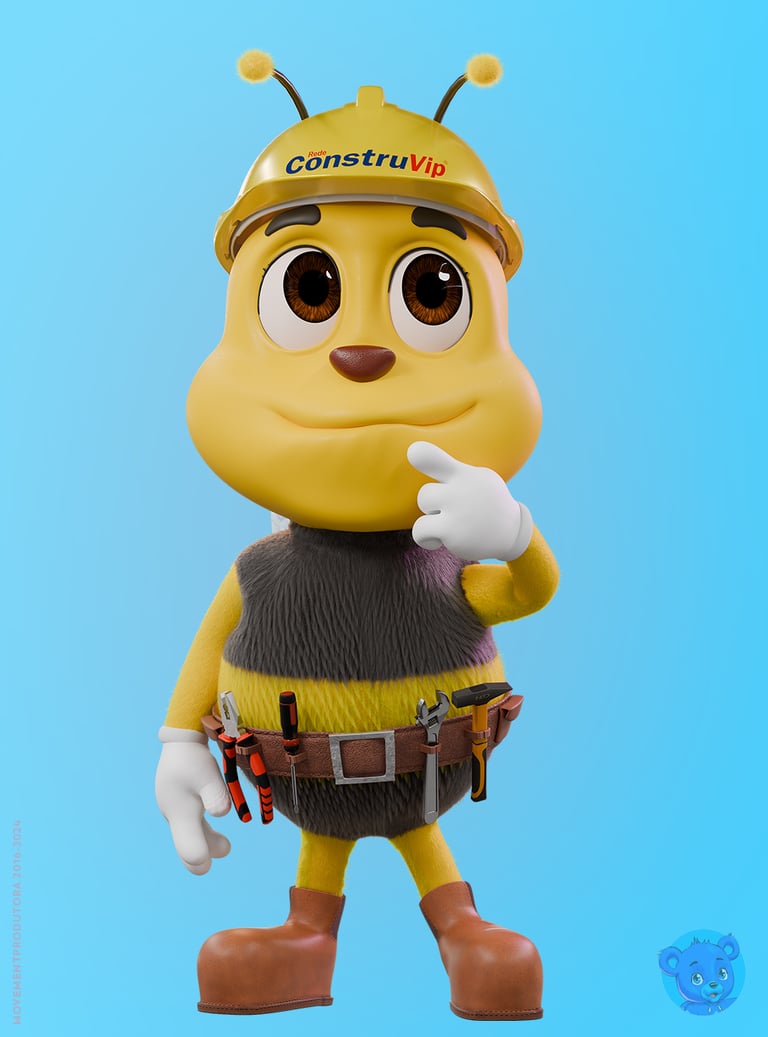 mascote 3D e personagem 3D