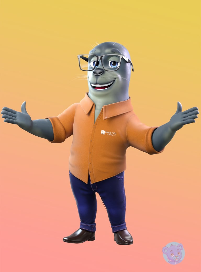 mascote 3D personagem 3D