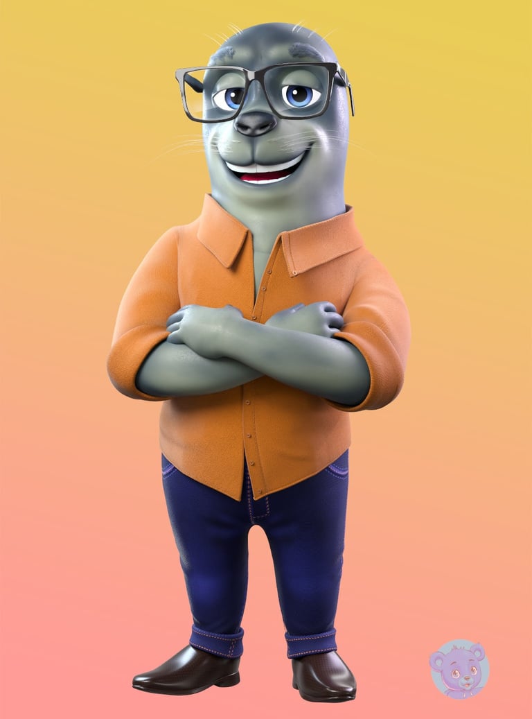 mascote 3D e personagem 3D