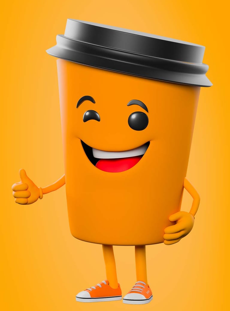 mascote 3D e personagem 3D Produtora Movement