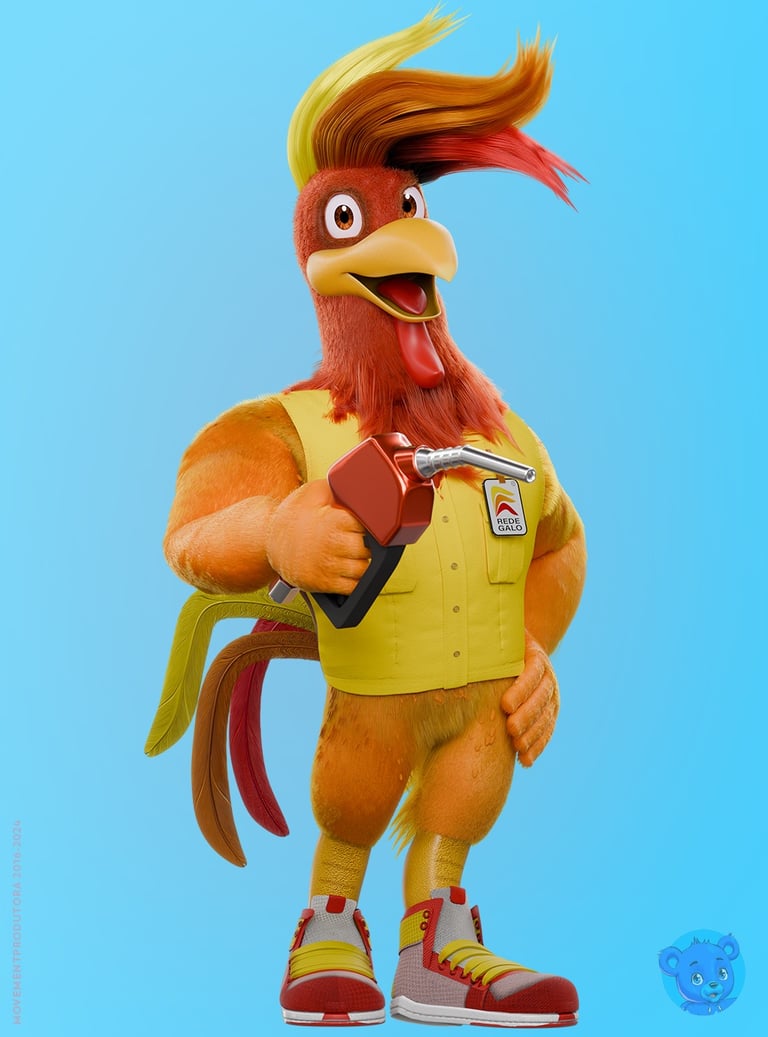 mascote 3D e personagem 3D
