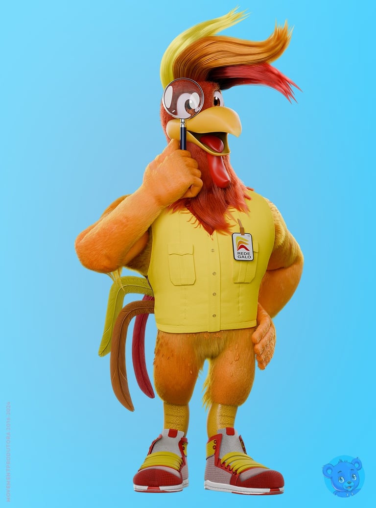 mascote 3D e personagem 3D