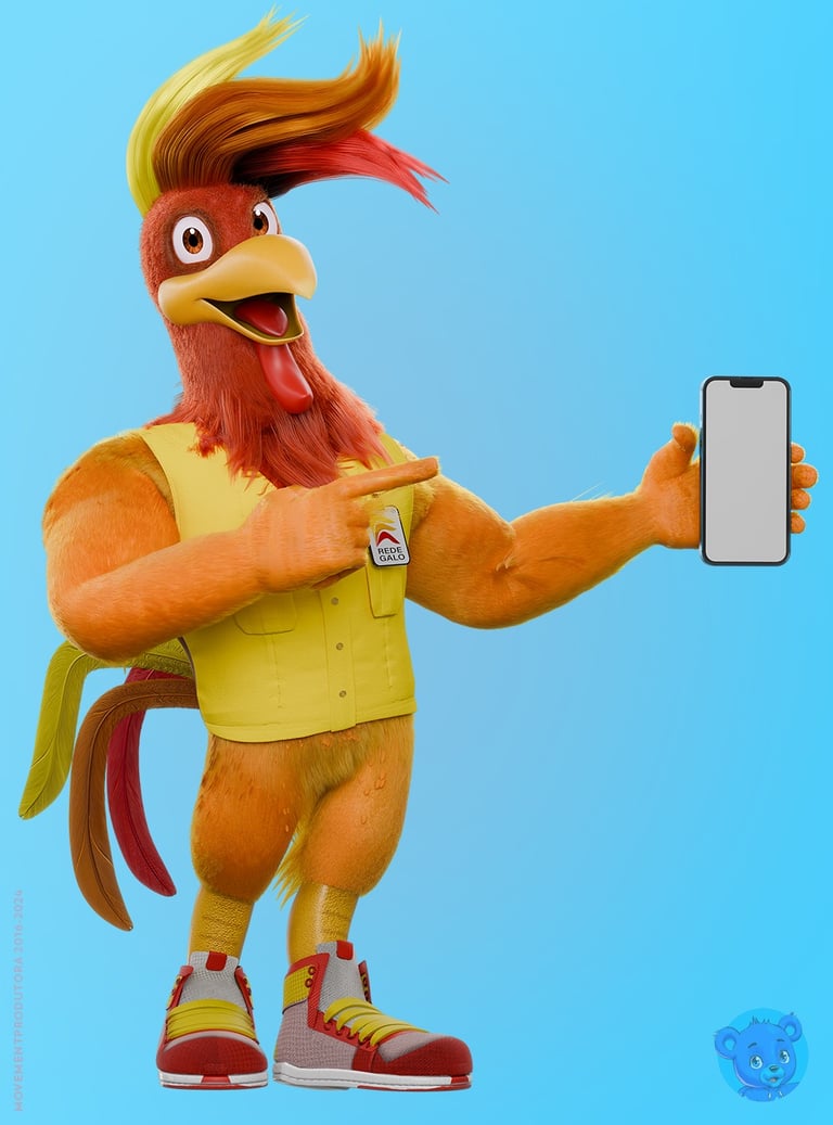 mascote 3D e personagem 3D