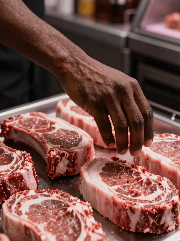 A cozy family-run Surinamese barbecue restaurant interior with warm lighting and traditional decor.