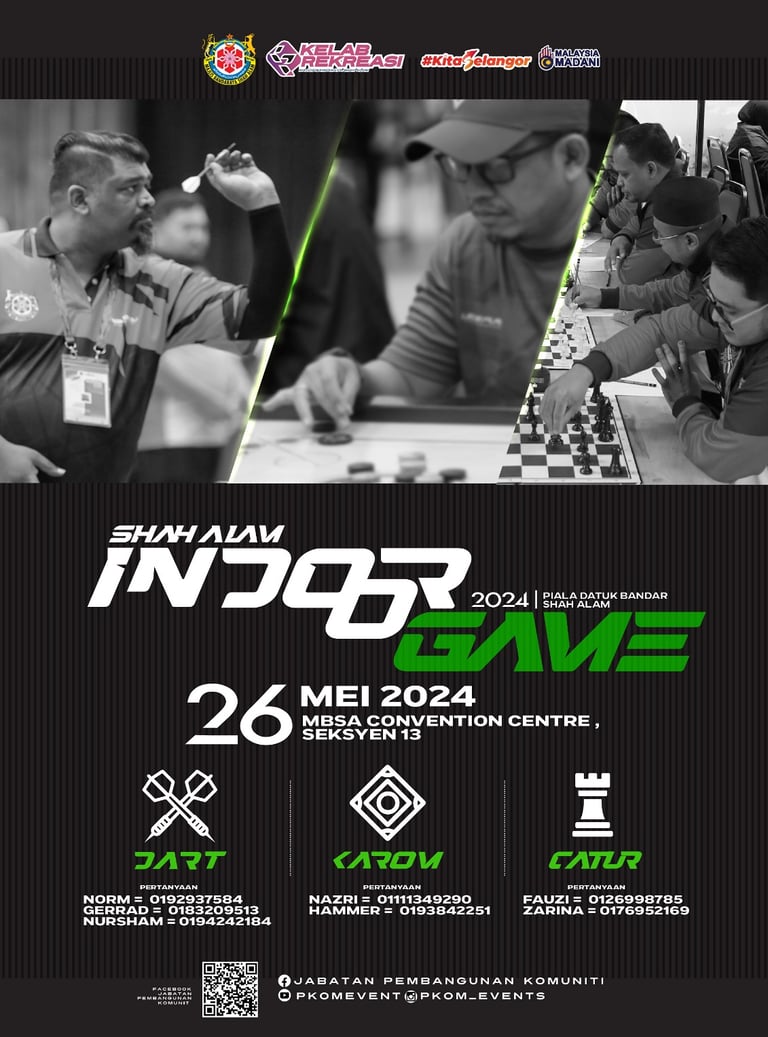 Kejohanan Catur Indoor Game Terbuka Shah Alam 2024 Catur Malaysia Chess Tournament 