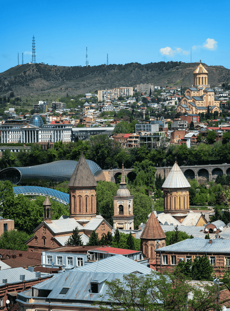 View of the city of Tbilisi.