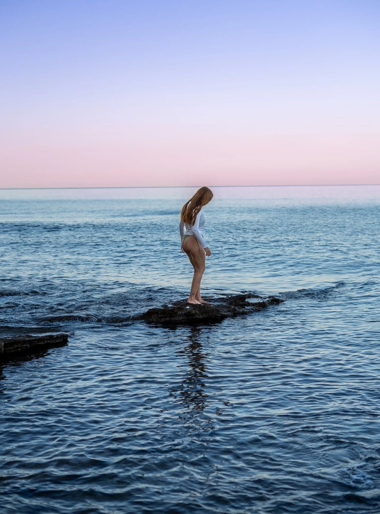 photographie femme mer