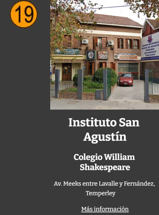 Secundario Instituto San Agustin Shakespeare Temperley