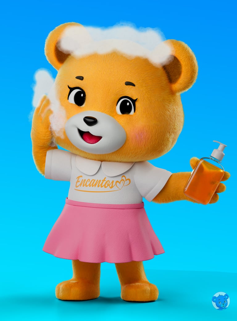 mascote 3D personagem 3D