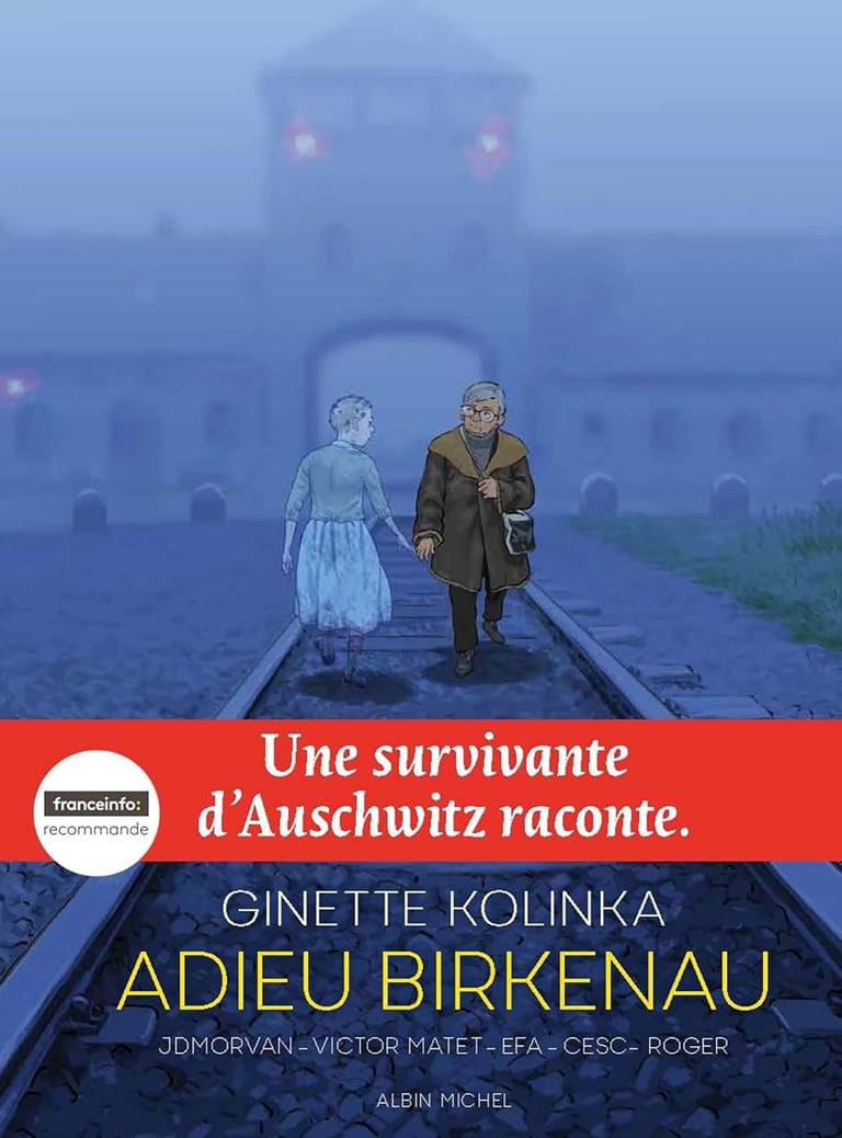 Première de couverture de la BD Adieu Birkenau