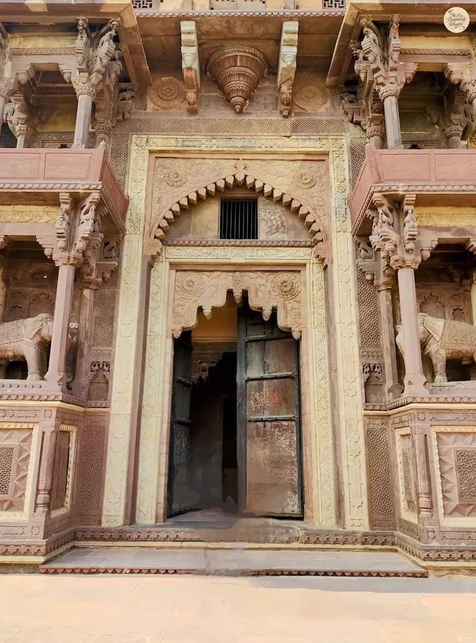 Majestic West Gate of Jahangir Mahal, Orchha.