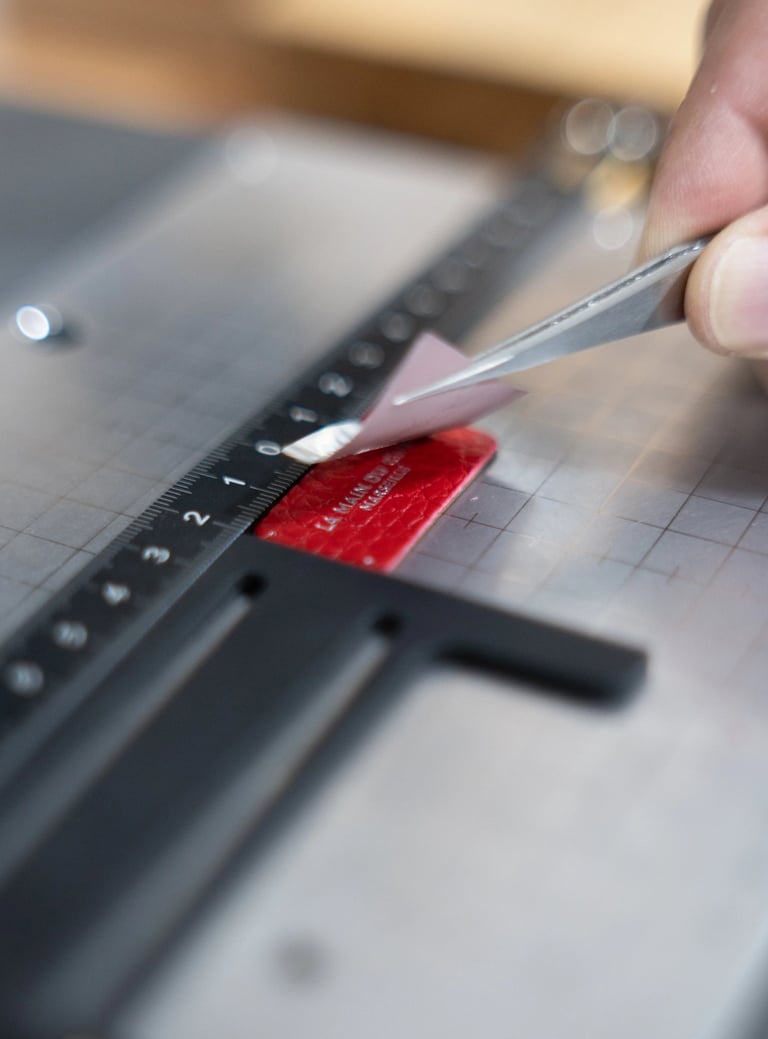 marquage à chaud sur cuir