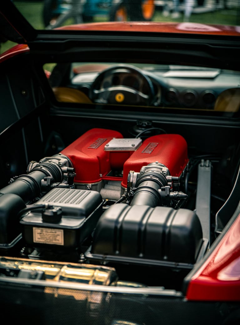 Moteur de voiture sportive et expertise en mécanique automobile Pit Stop Performance