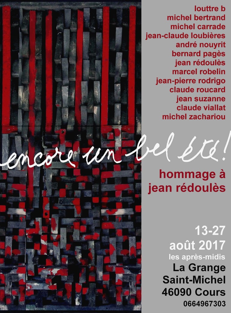 AFFICHE EXPO Hommage à Jean Rédoulès 08 2017