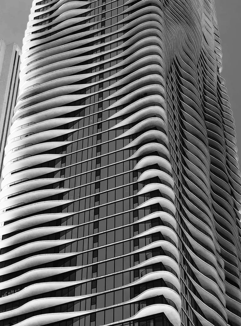 aqua building downtown chicago architecture fine art photography