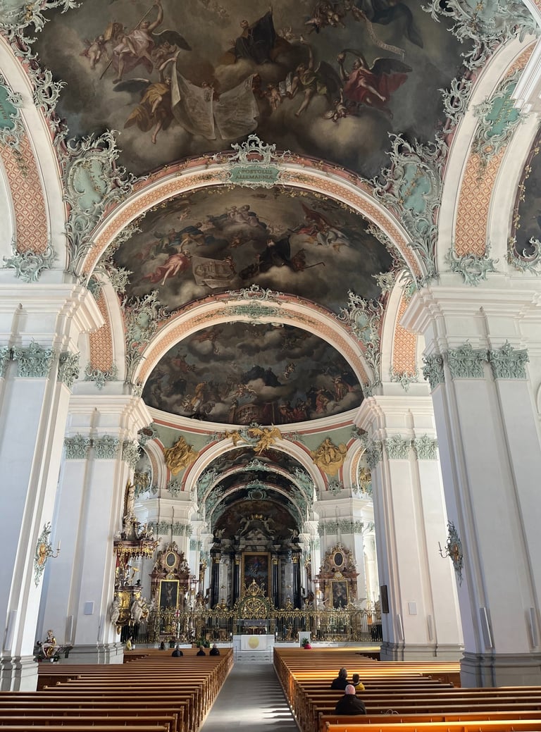 Inside the Cathedral of St. Gallen