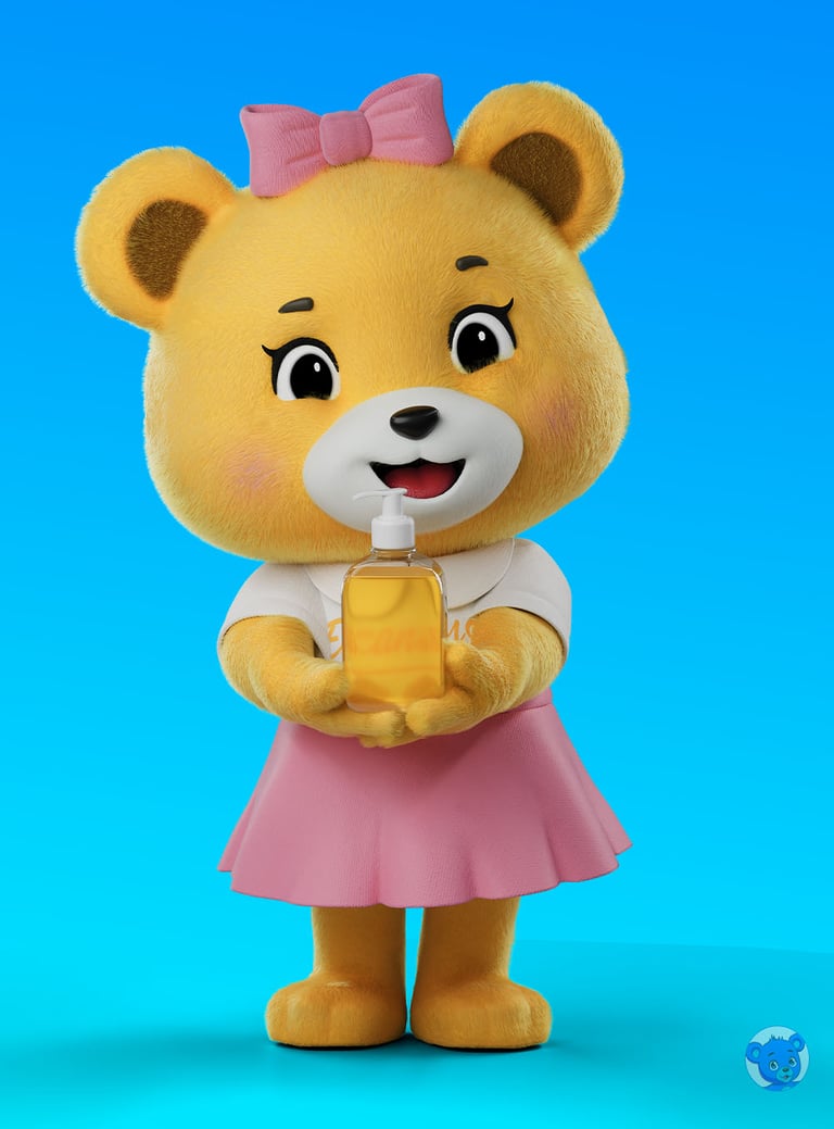 mascote 3D personagem 3D