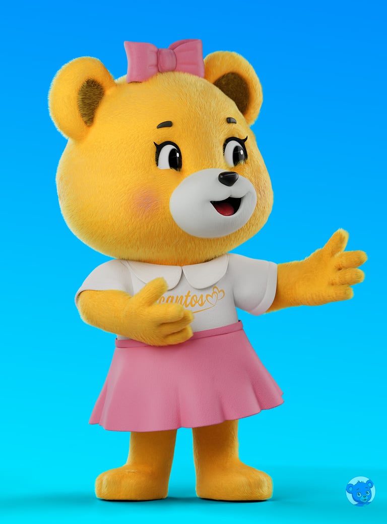 mascote 3D personagem 3D