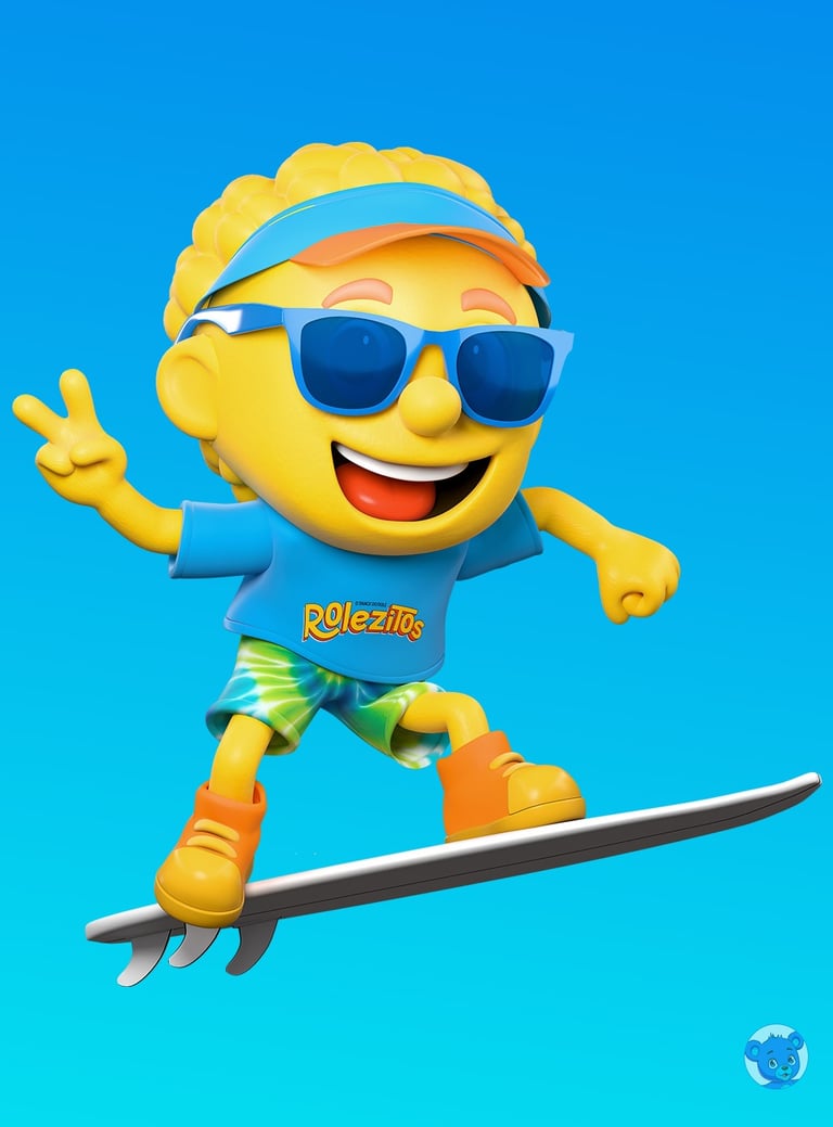 mascote 3D e personagem 3D