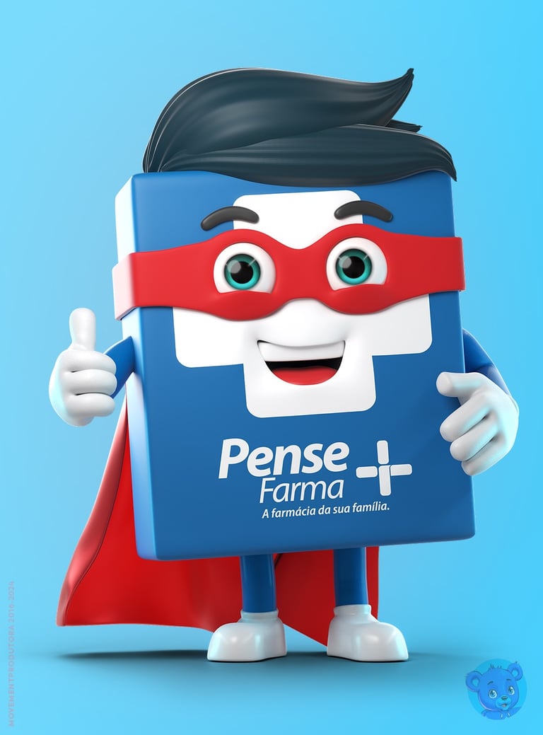 mascote 3D e personagem 3D