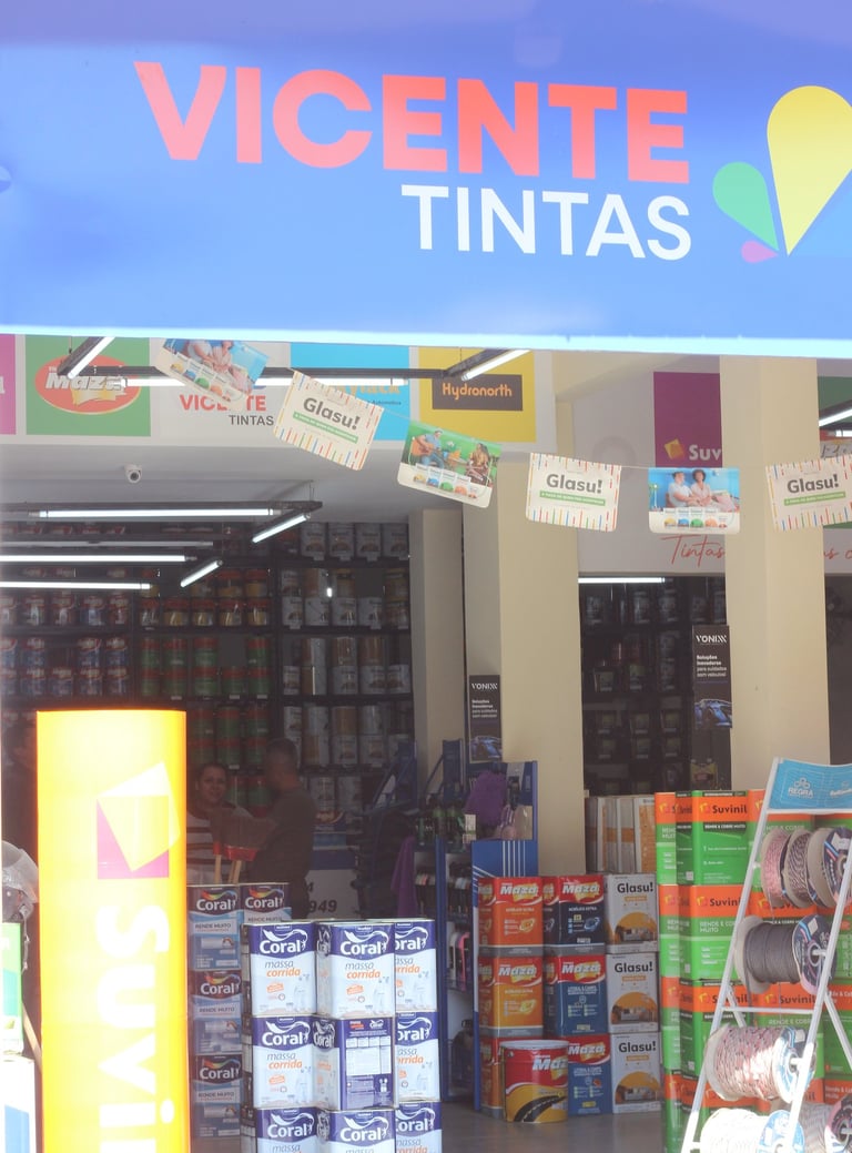 Interior Loja Vitória Tintas Valença