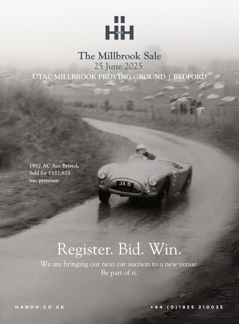 Classic Car Print Ad for Magazine - H&H Classics