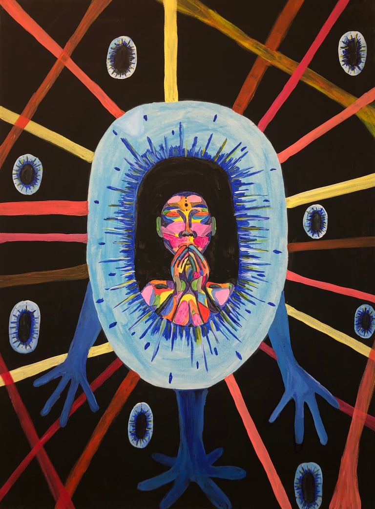 peinture "In the Eye of the World"