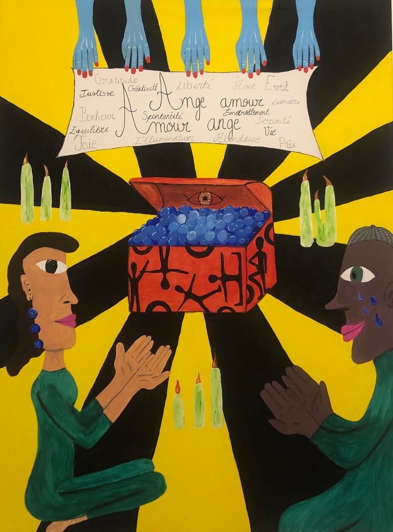 peinture "L'Amour en Je"